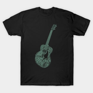 Acoustic Guitar Art tattoo T-Shirt